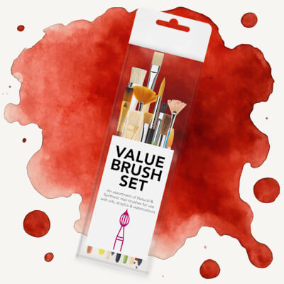 Cowling & Wilcox Assorted Value Brush Set