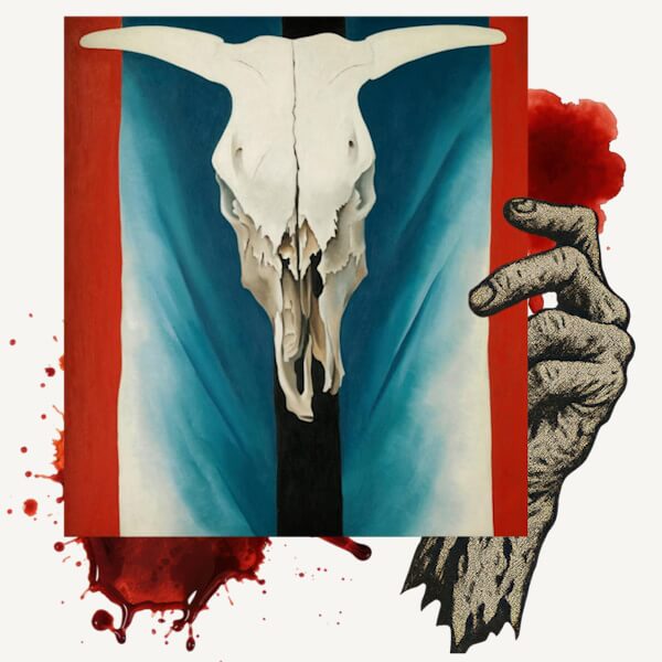 Georgia O’Keeffe – Cow’s Skull: Red, White, and Blue (1931)