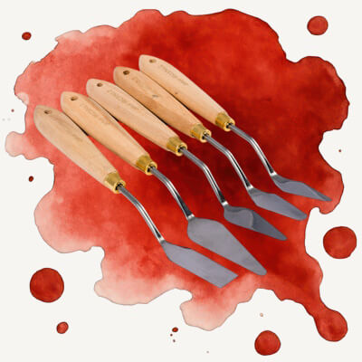 Jakar Stainless Steel Palette Knives 6623