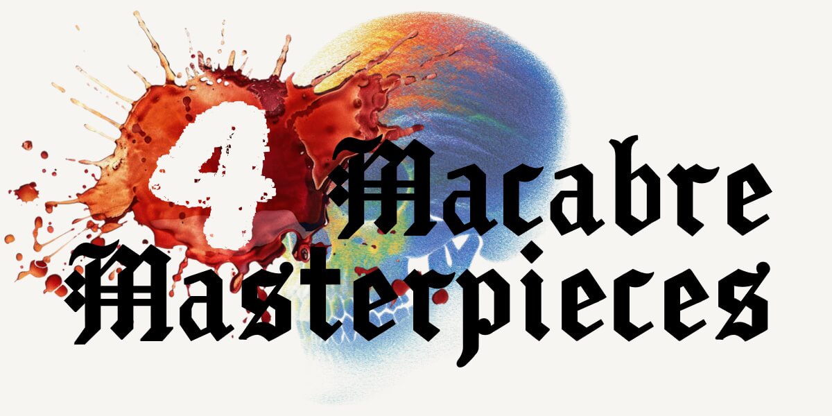 A header image for a Halloween blog with a colourful skull and the title 