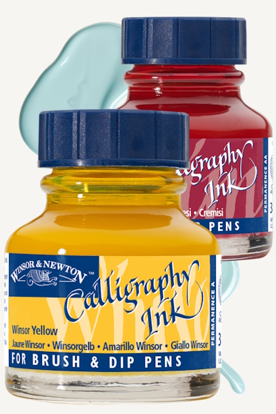 Winsor & Newton Calligraphy Inks for lettering, details and bold washes