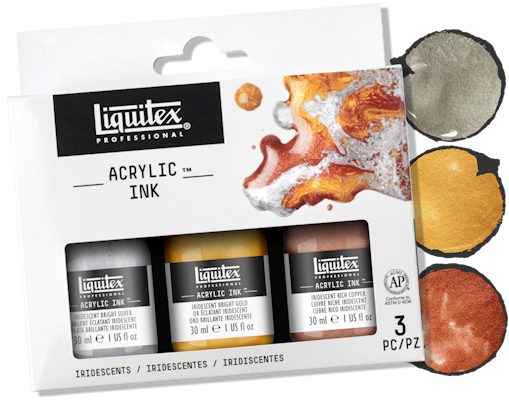 LQX Acrylic Ink Iridescent Set