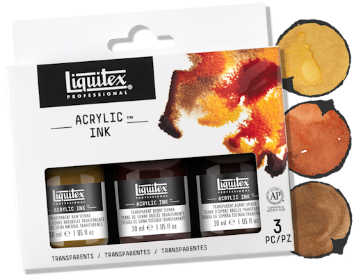 LQX Acrylic Ink Transparent Set