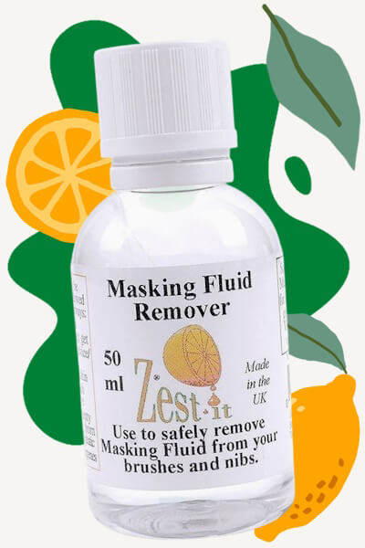 Zest-It Masking Fluid Remover – specialised cleaner for brushes, tools, and clothing affected by dried masking fluid